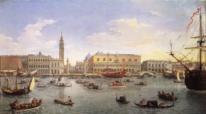 Gaspar Van Wittel The Molo Seen from the Bacino di San Marco 1697